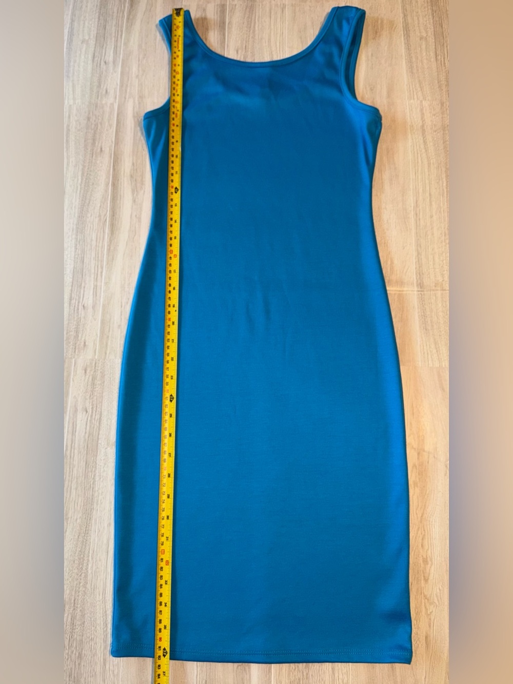 Blue Sleeveless Scoop Neck Maxi Dress - size Small - Picture 9 of 10